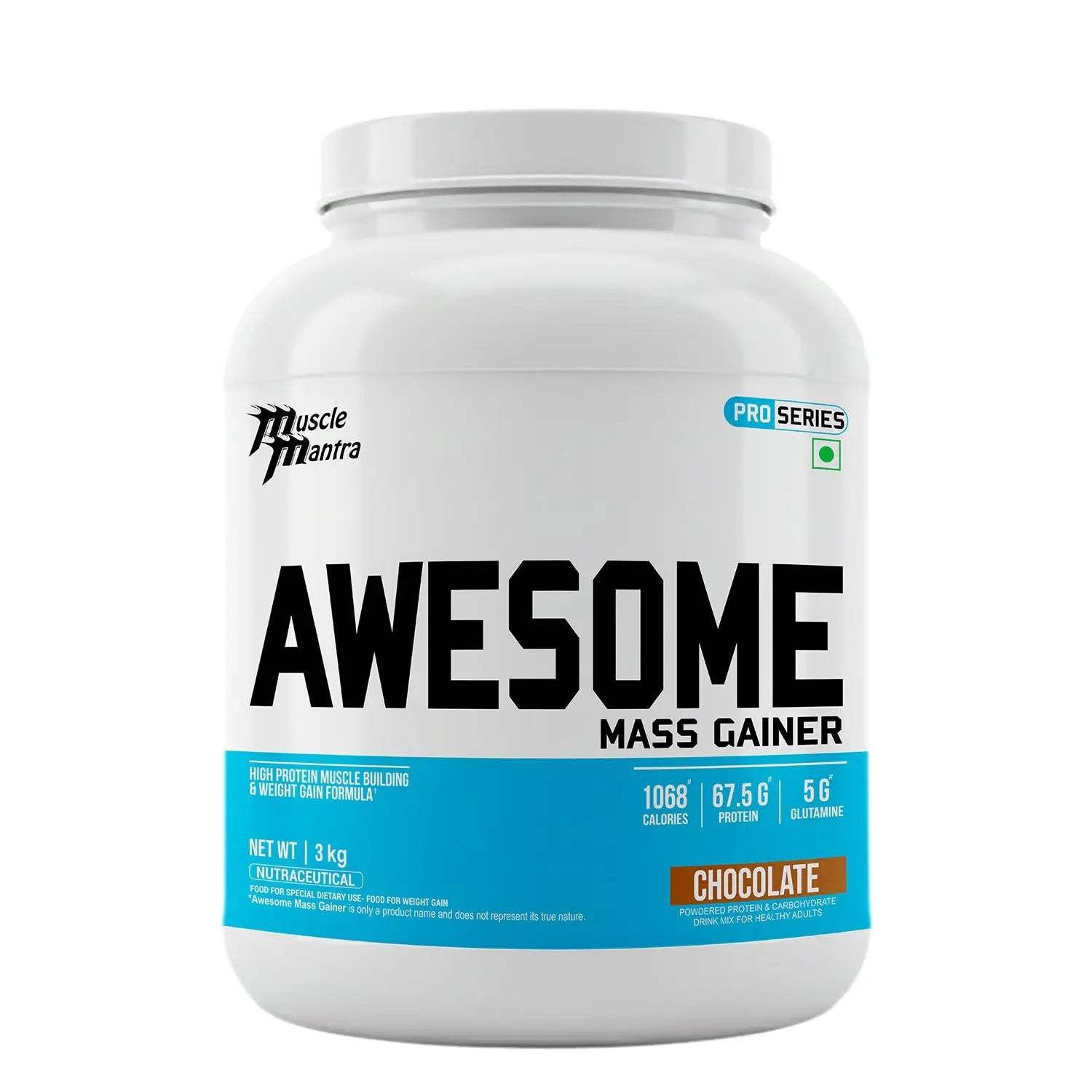 Pro Series Awesome Mass Gainer — 3 kg, Chocolate
