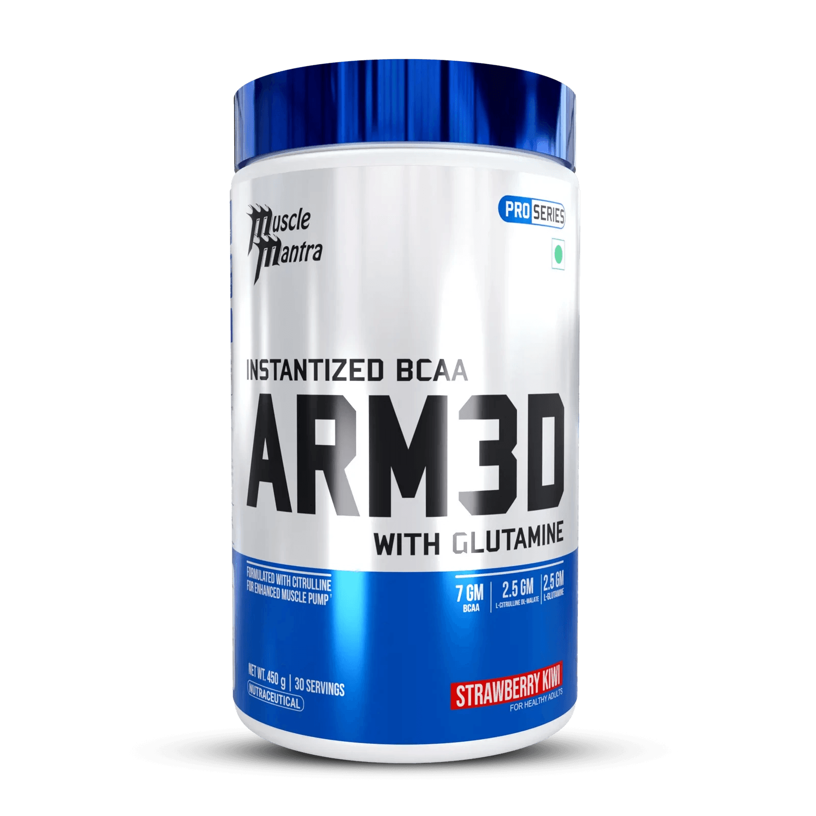 ARM3D - Instantized BCAA with Glutamine and Taurine — 450gm, Strawberry Kiwi